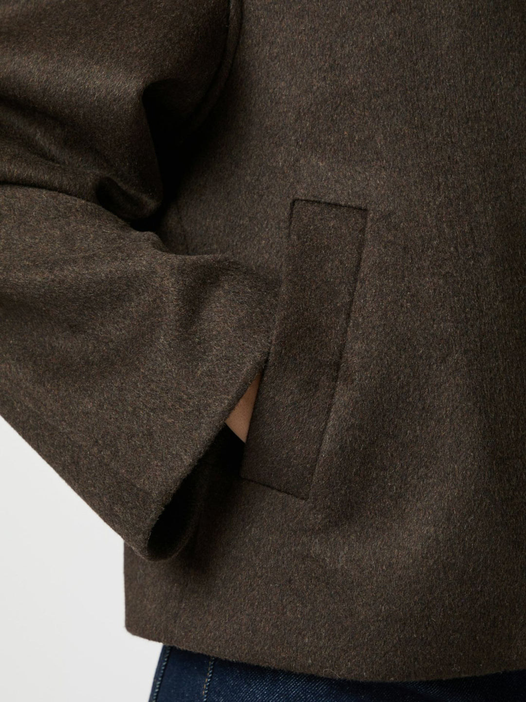 NEO NOIR Hamra Wool Jacket Chocolate Brown