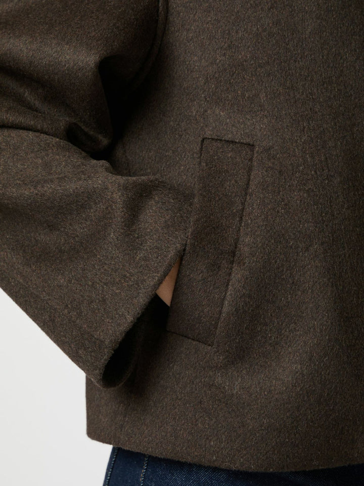 NEO NOIR Hamra Wool Jacket Chocolate Brown