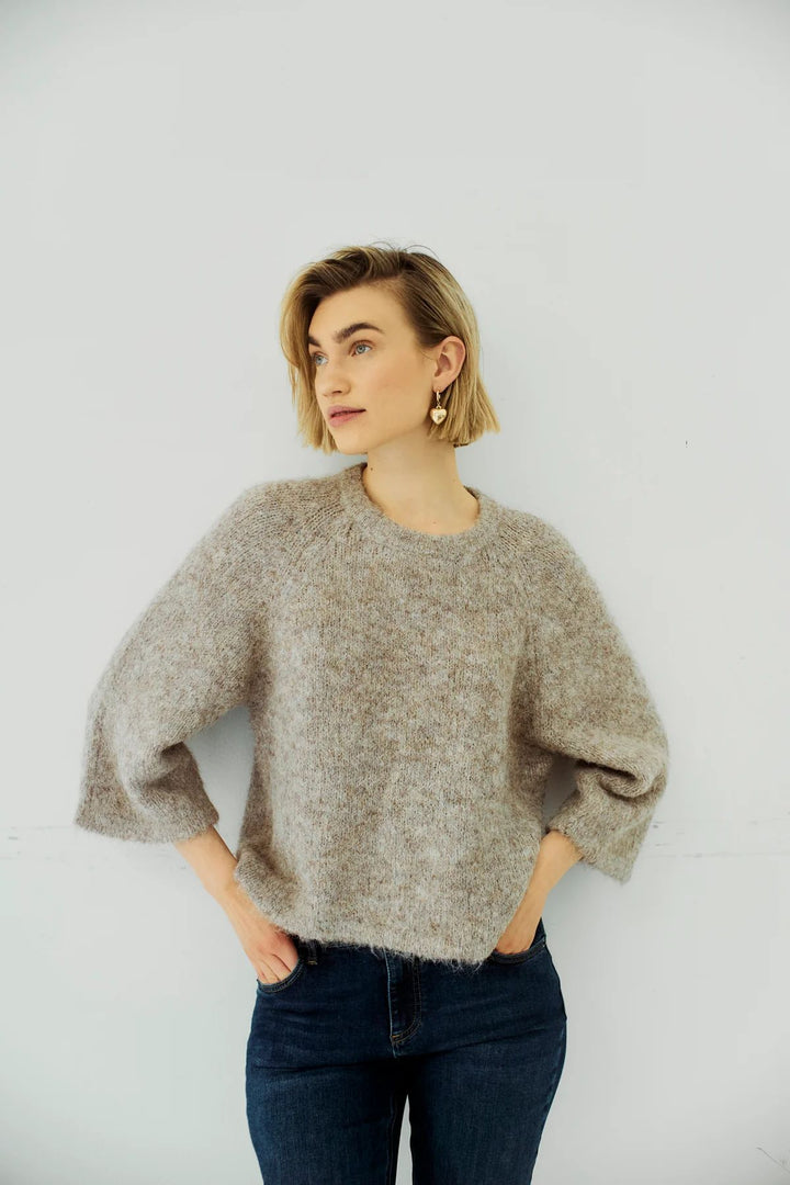 FREE/QUENT FQGrslulu-Pullover Desert Taupe Melange