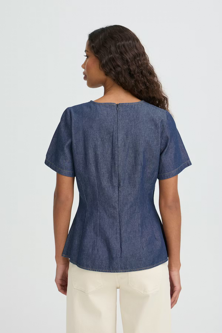 ICHI IHtulle SS Denim Authentic Blue