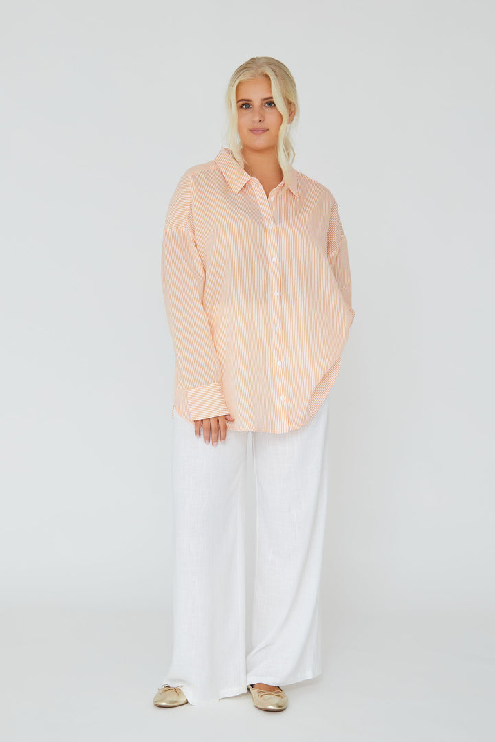 A-VIEW Sonja Shirt Orange/white