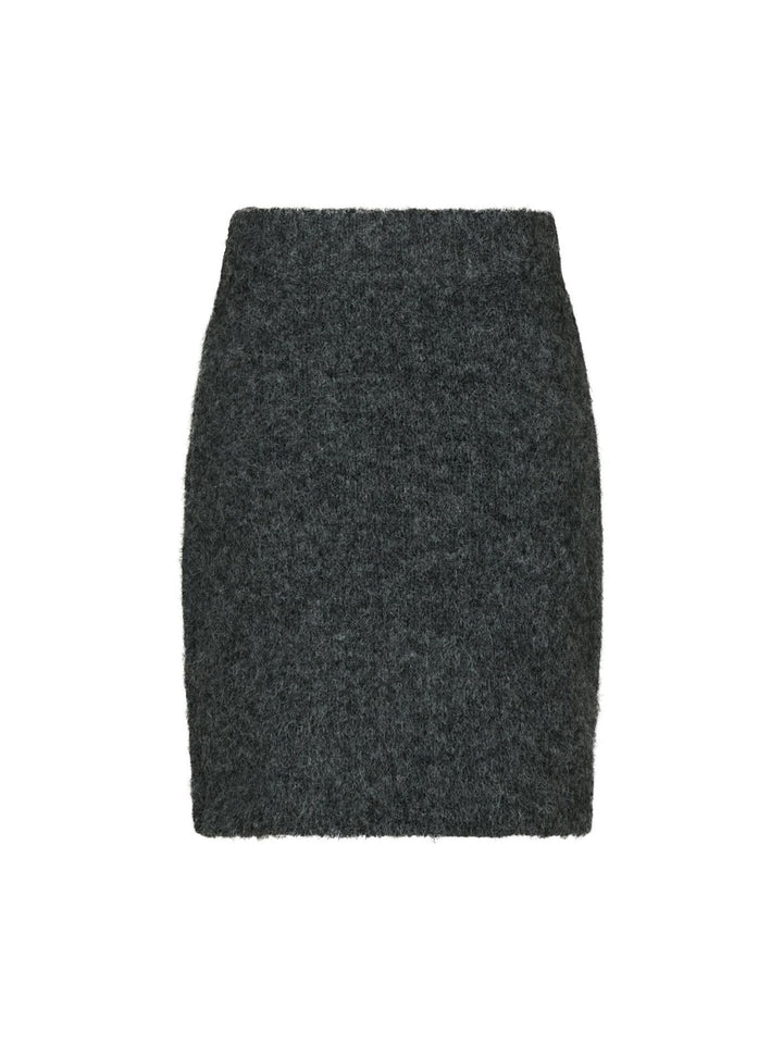 NEO NOIR Naria Fluffy Knit Skirt Antracit