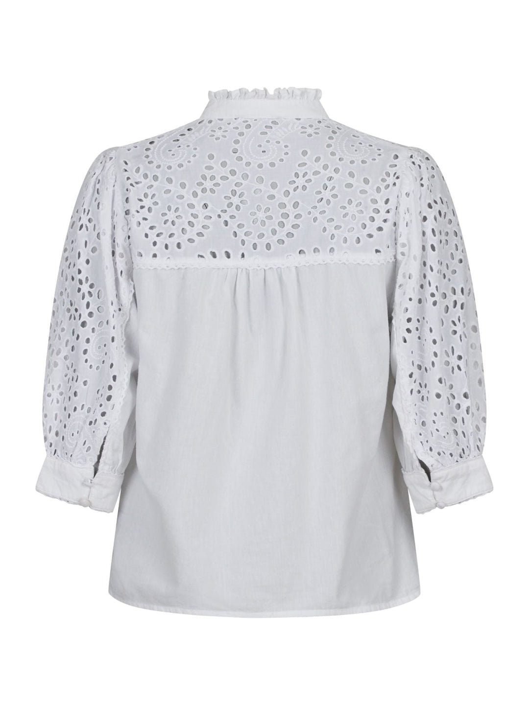 NEO NOIR Kita Embroidery Blouse White