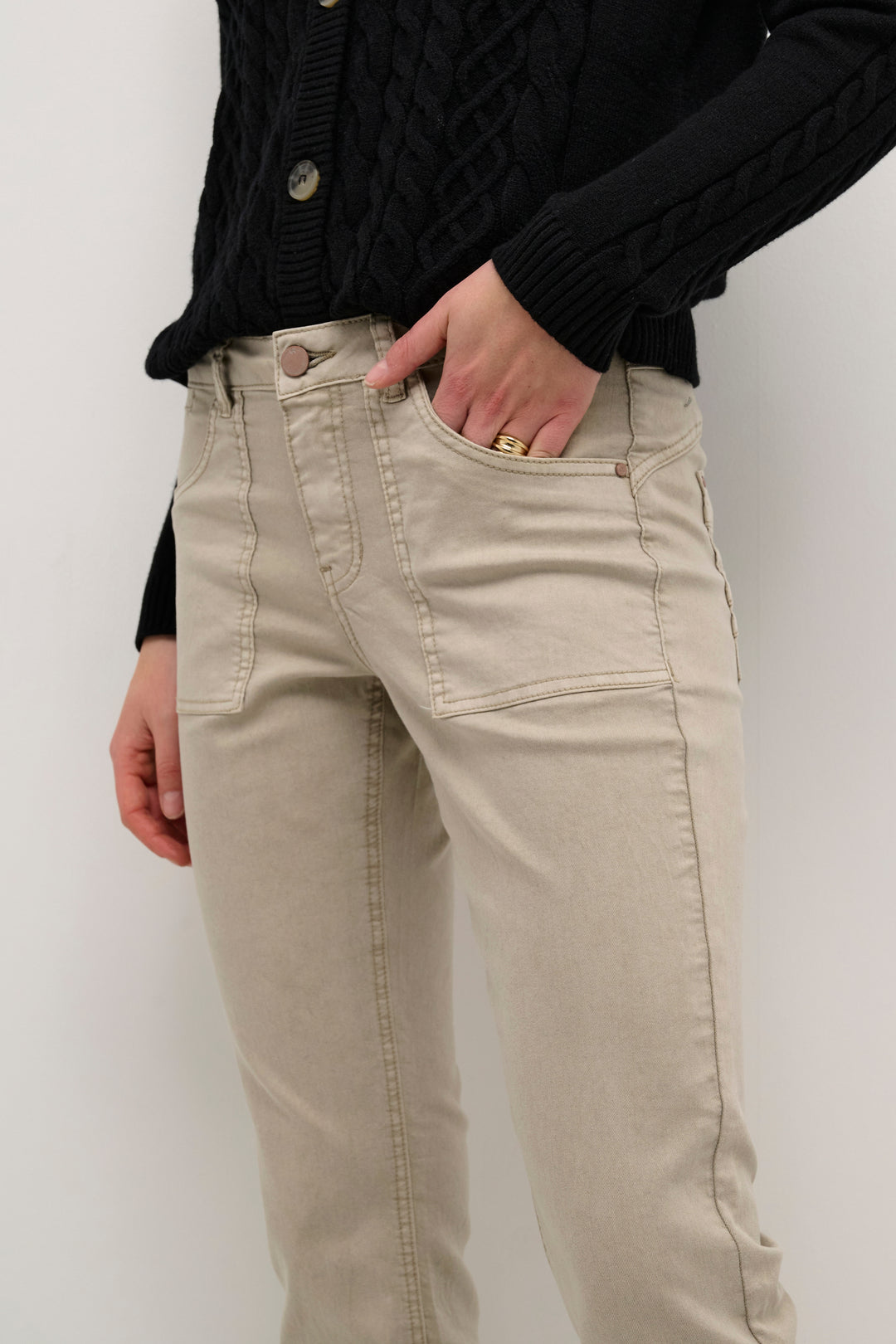 CREAM CRLotte 7/8 Bootcut - Coco Fit Feather Gray