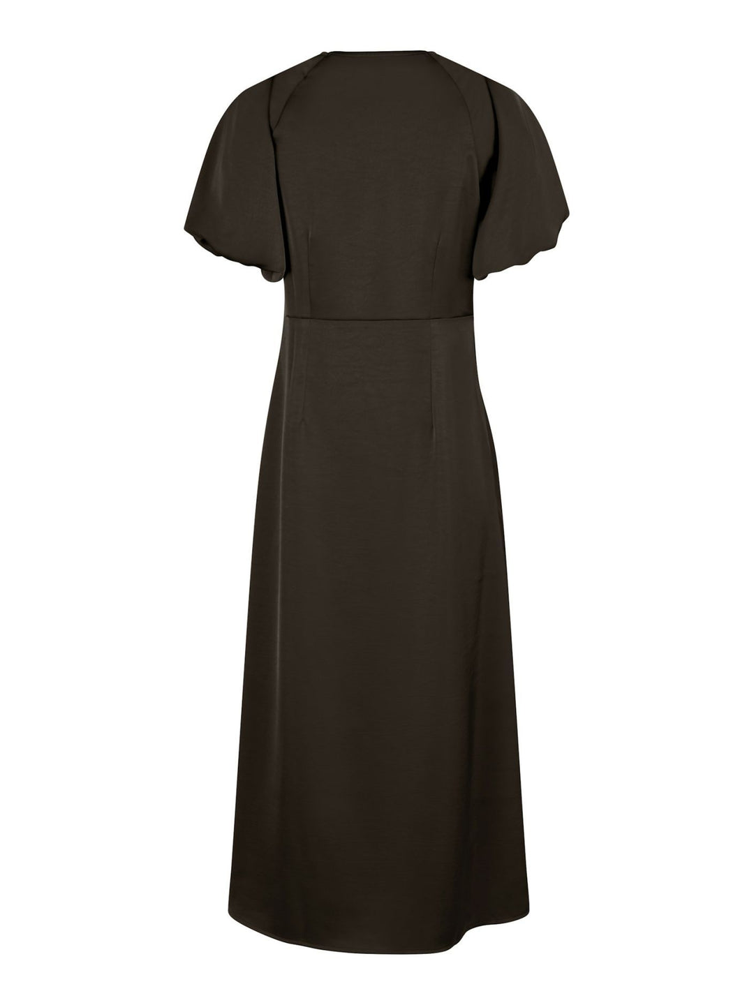 NEO NOIR Illana Heavy Sateen Dress Dark Brown
