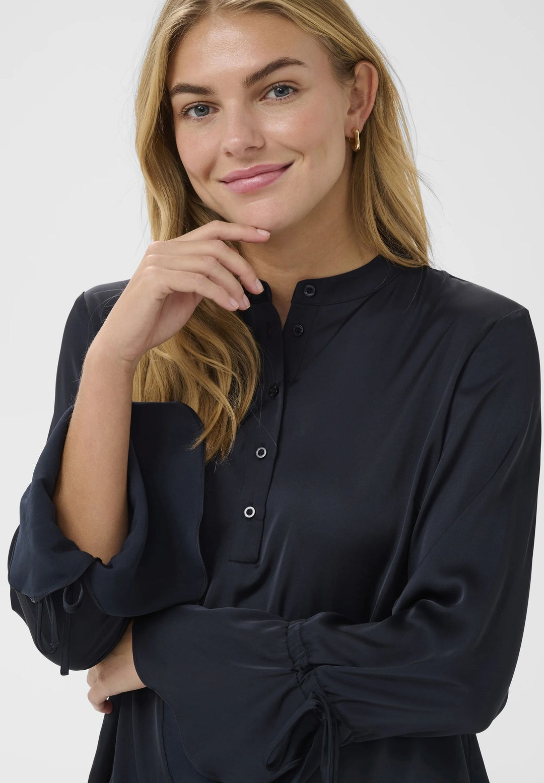 SAINT TROPEZ PahannahSZ Blouse Night Sky