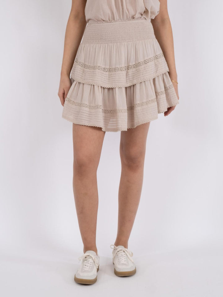 NEO NOIR Kenia S Voile Skirt Sand