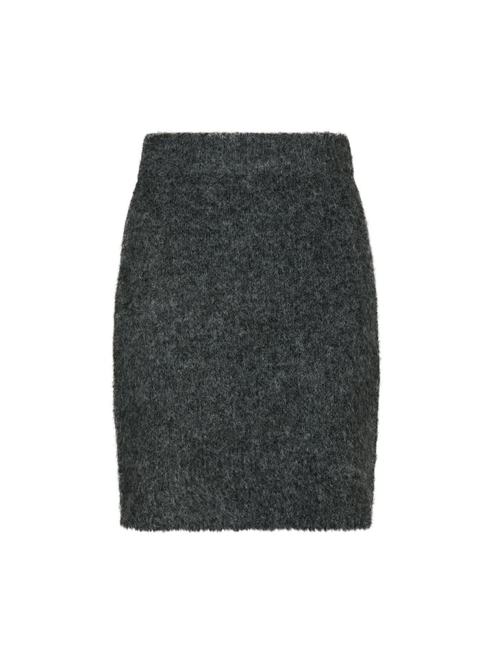 NEO NOIR Naria Fluffy Knit Skirt Antracit