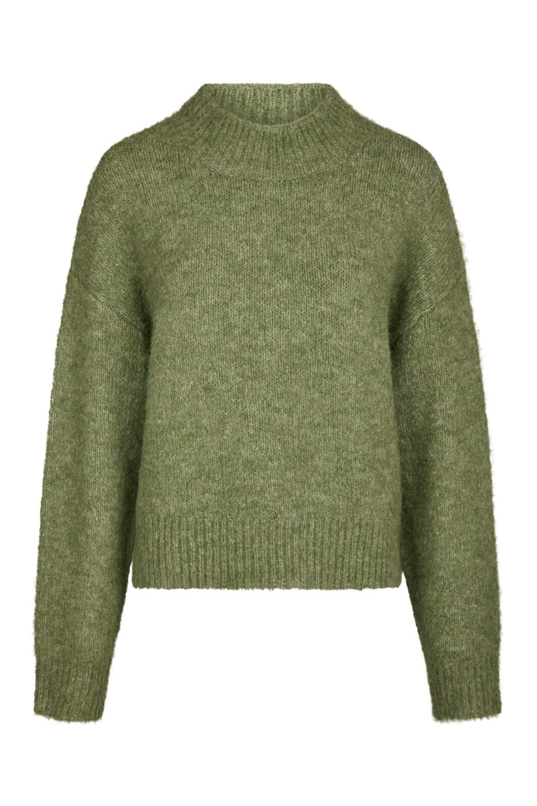 NEO NOIR Paulina Fluffy Knit Blouse Dusty Green