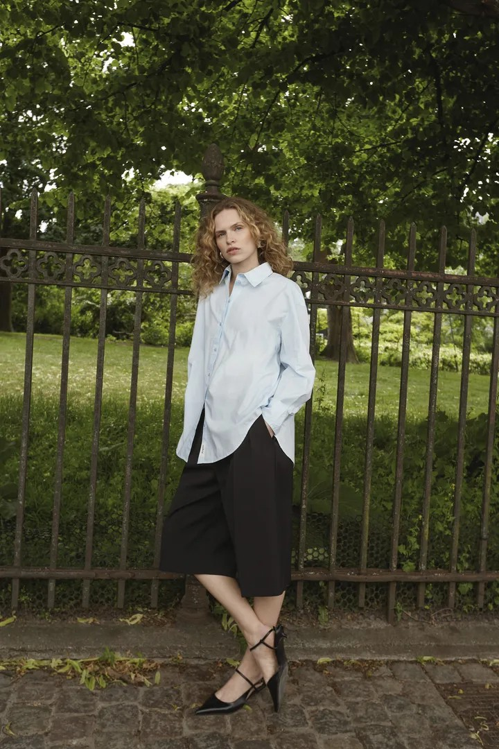 SOAKED IN LUXURY SLJoa Jani Poplin Shirt LS Broken White