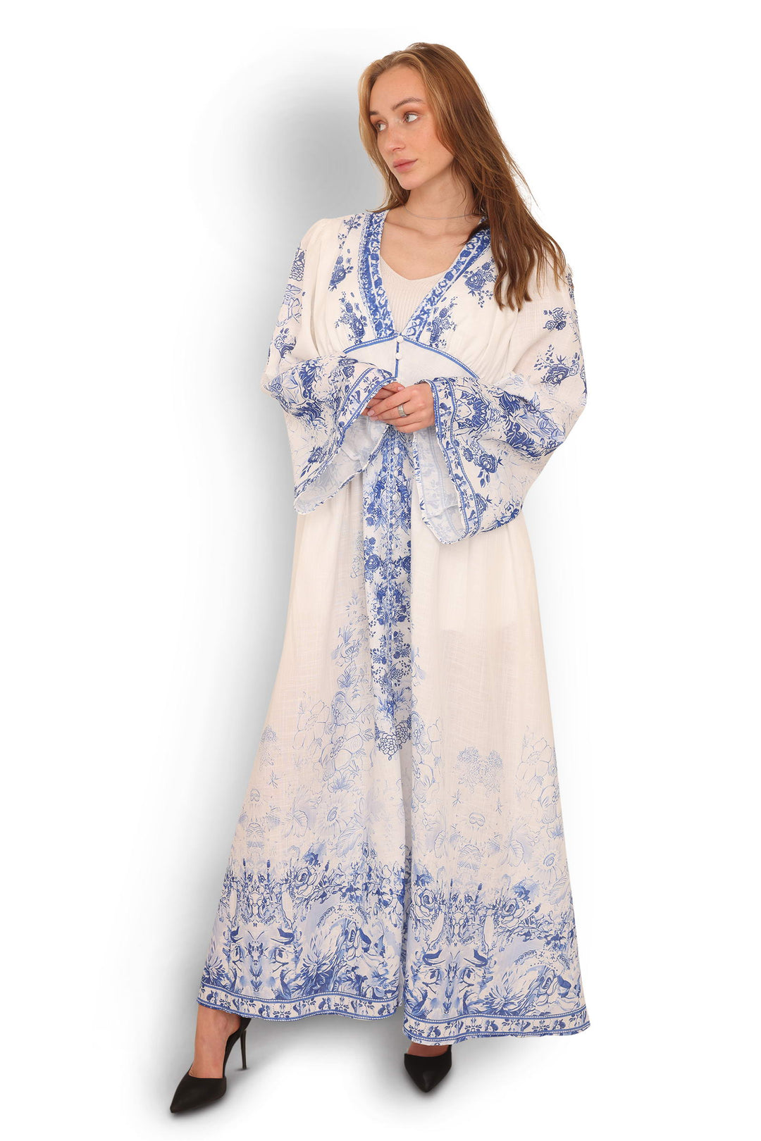 COPENHAGEN LUXE Exclusive Dress Blue Details And Buttons