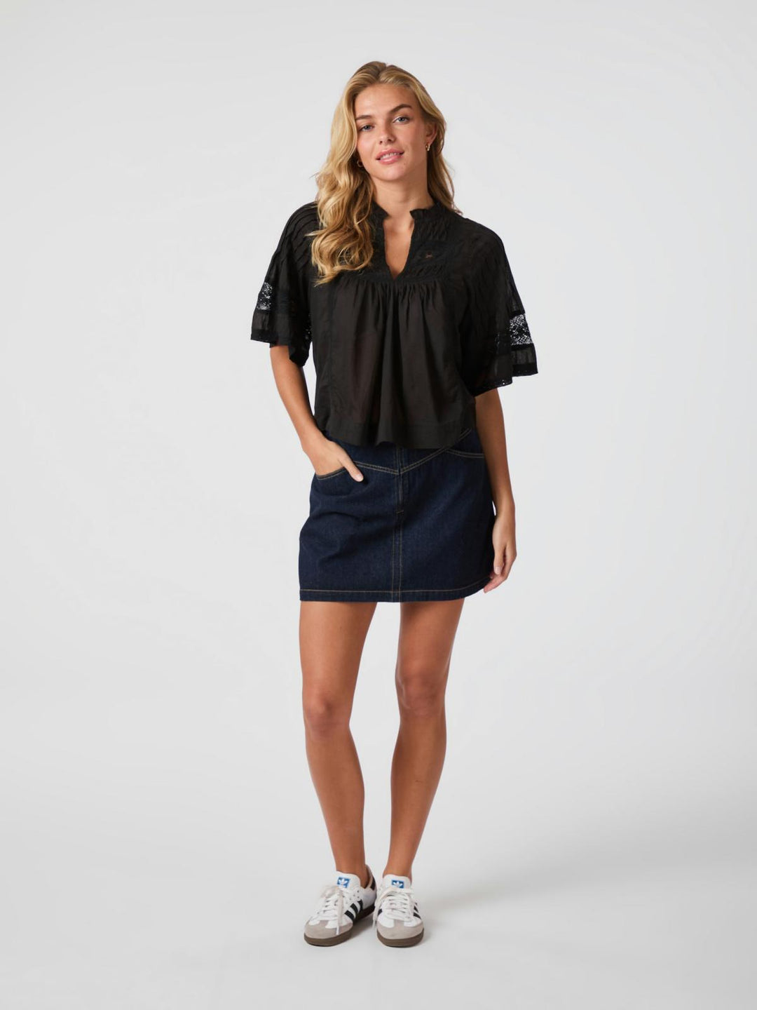 NEO NOIR Siama S Voile Blouse Black