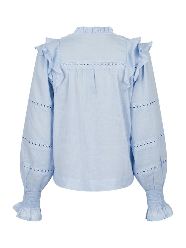 NEO NOIR Aurika S Voile Blouse Light Blue