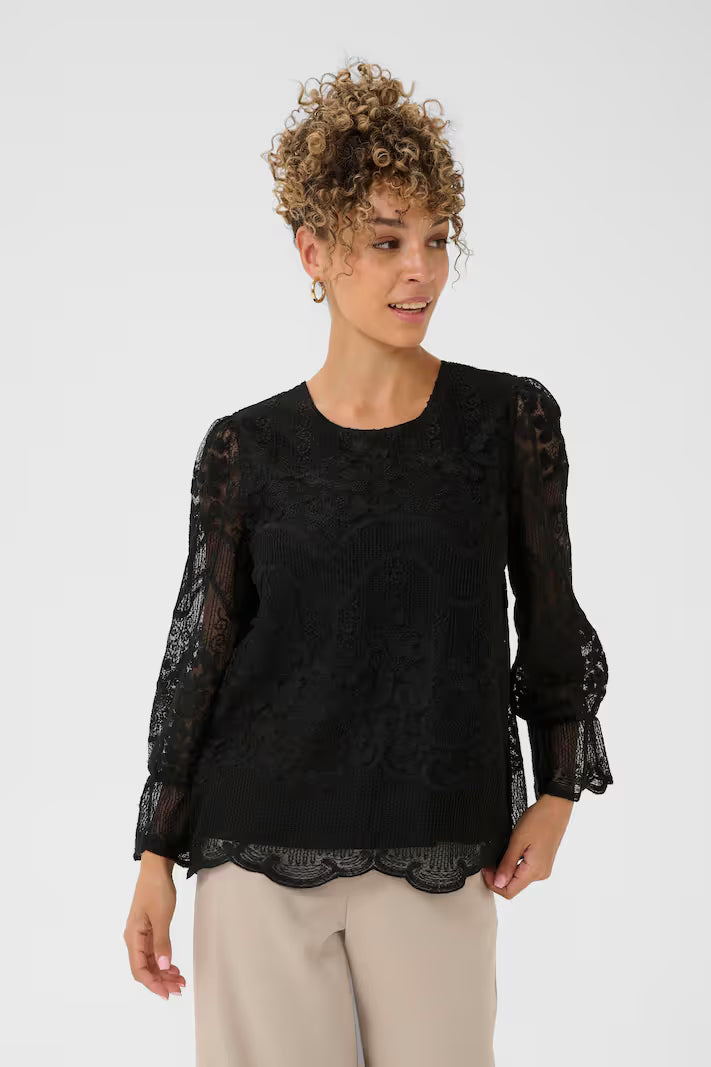 CREAM CRSanne Blouse Pitch Black