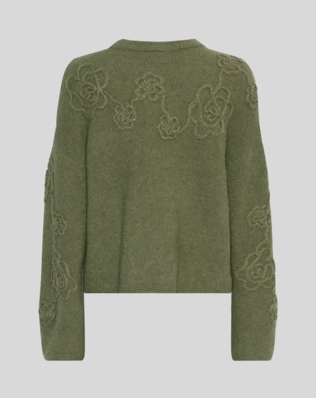 MSCH COPENHAGEN MSCHMiabelle Hope Pullover Olivine/Flower