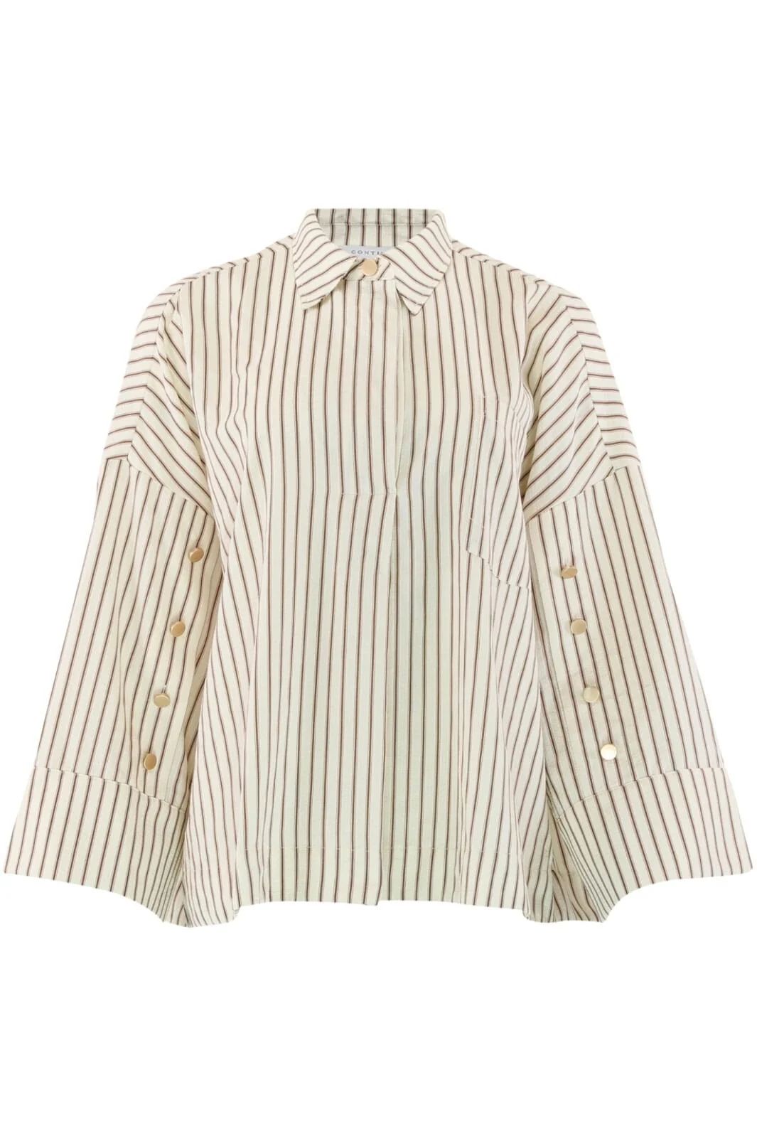 CONTINUE Klara L/S Brown Stripe