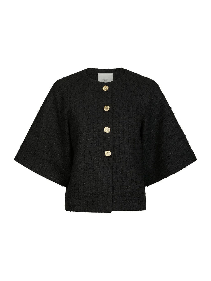 NEO NOIR Roselle Boucle Mini Jacket Black