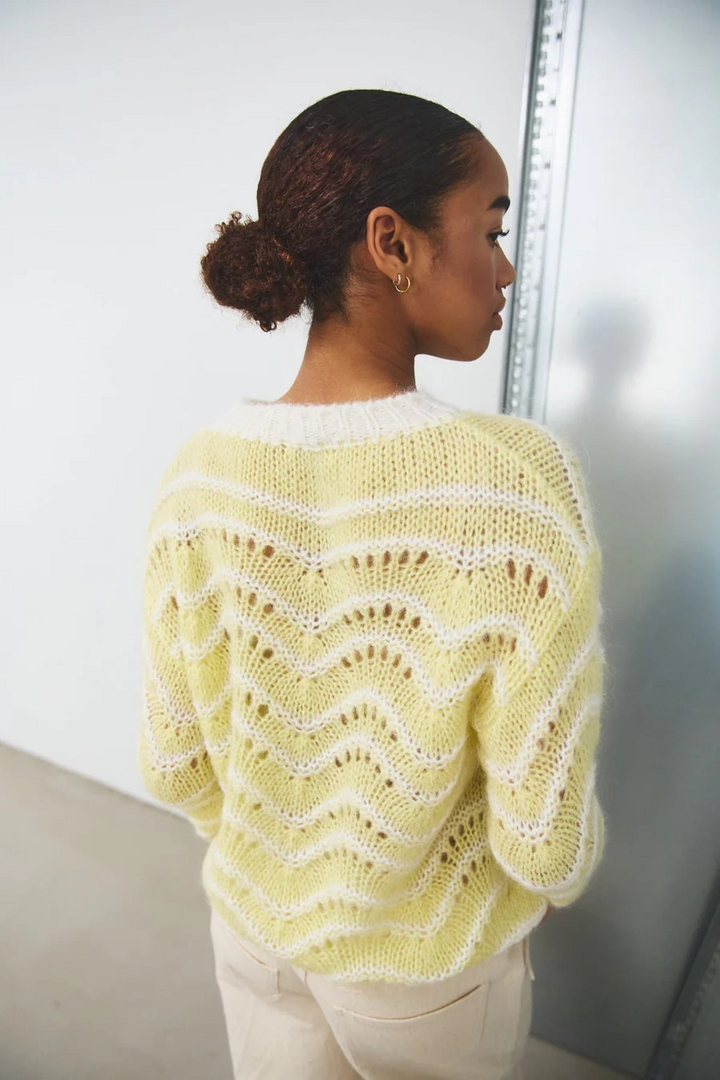 NOELLA Panama Knit Jumper Sun Yellow