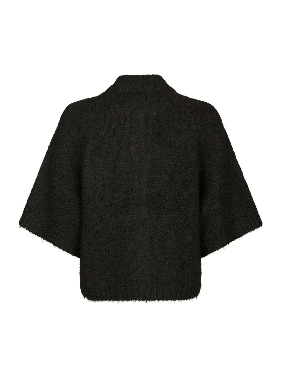NEO NOIR Benuta Fluffy Knit Cardigan Dark Brown