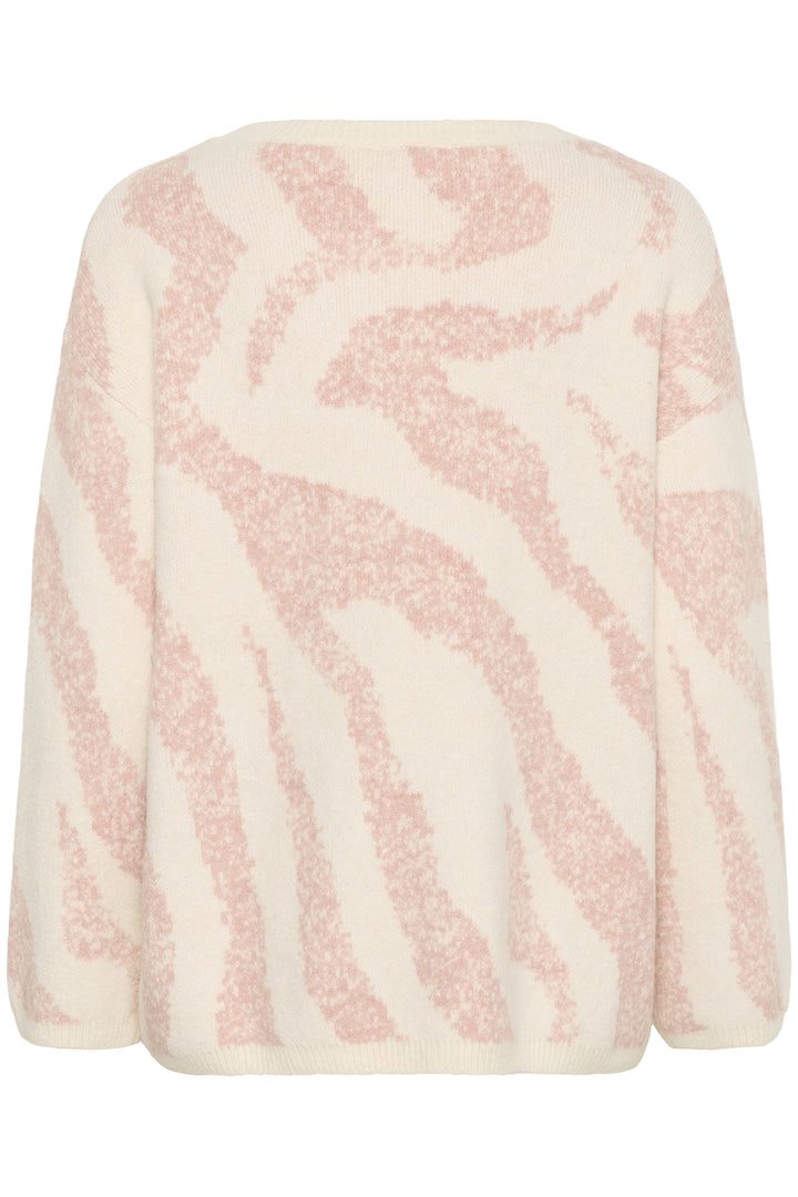 CREAM CRTemikka Knit Pullover Blush Animal Dot