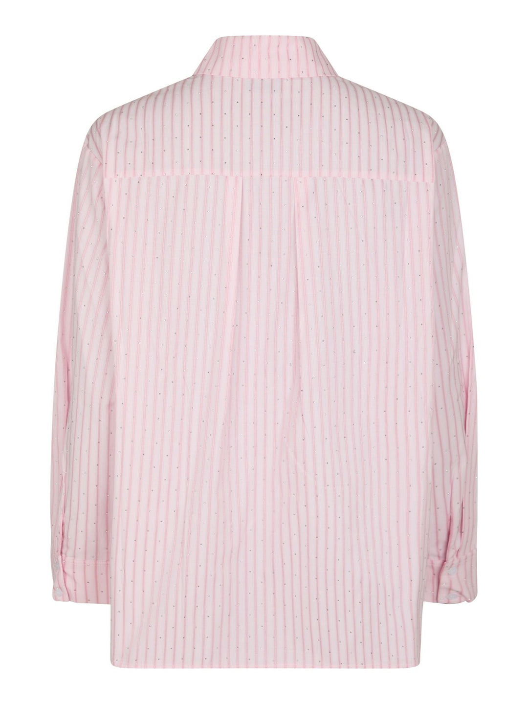 NEO NOIR Dalma Soft Stripe Stone Shirt Pink