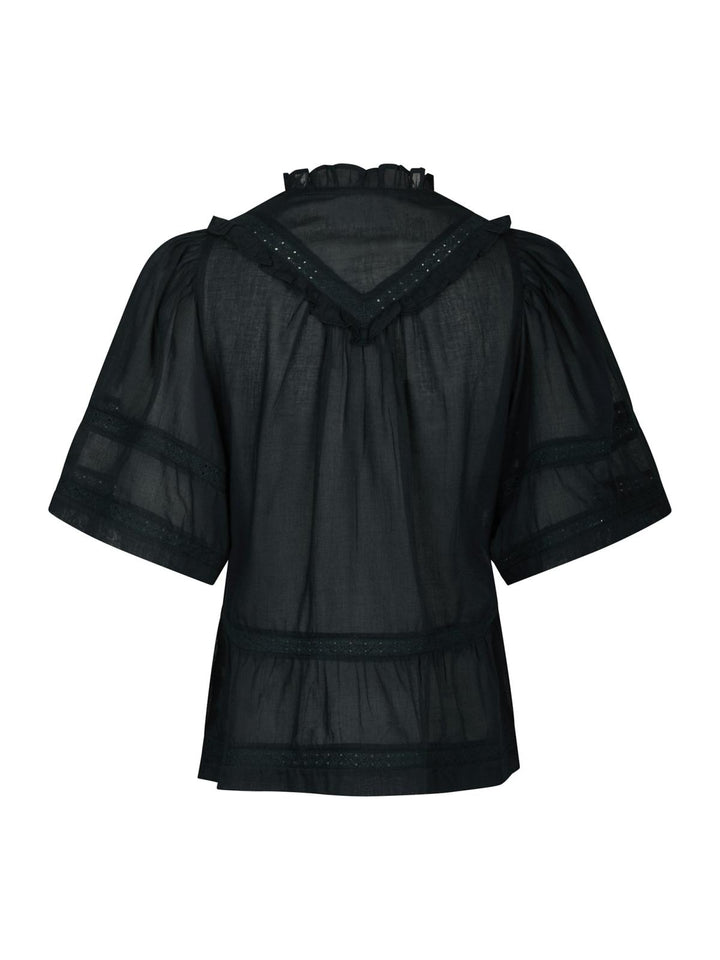NEO NOIR Evienne S Voile Top Navy