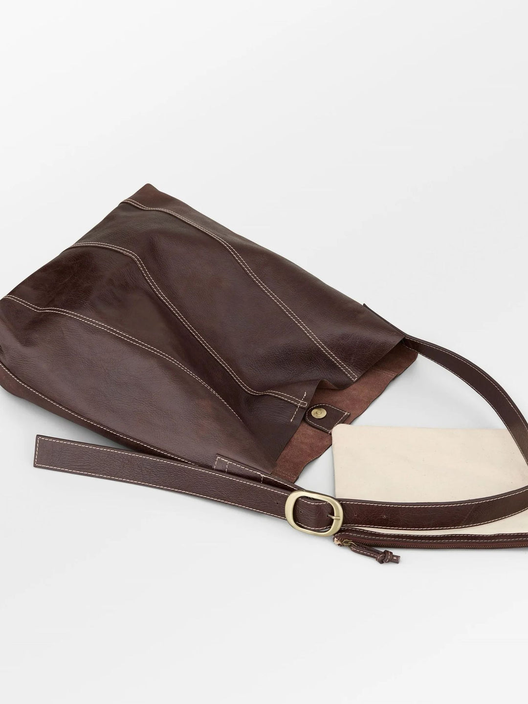 BECKSÖNDERGAARD Panel Mae Buckle Bag Chocolate Torte