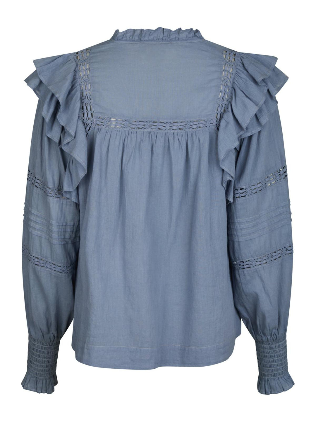 NEO NOIR Mauri S Voile Blouse Smoke Blue