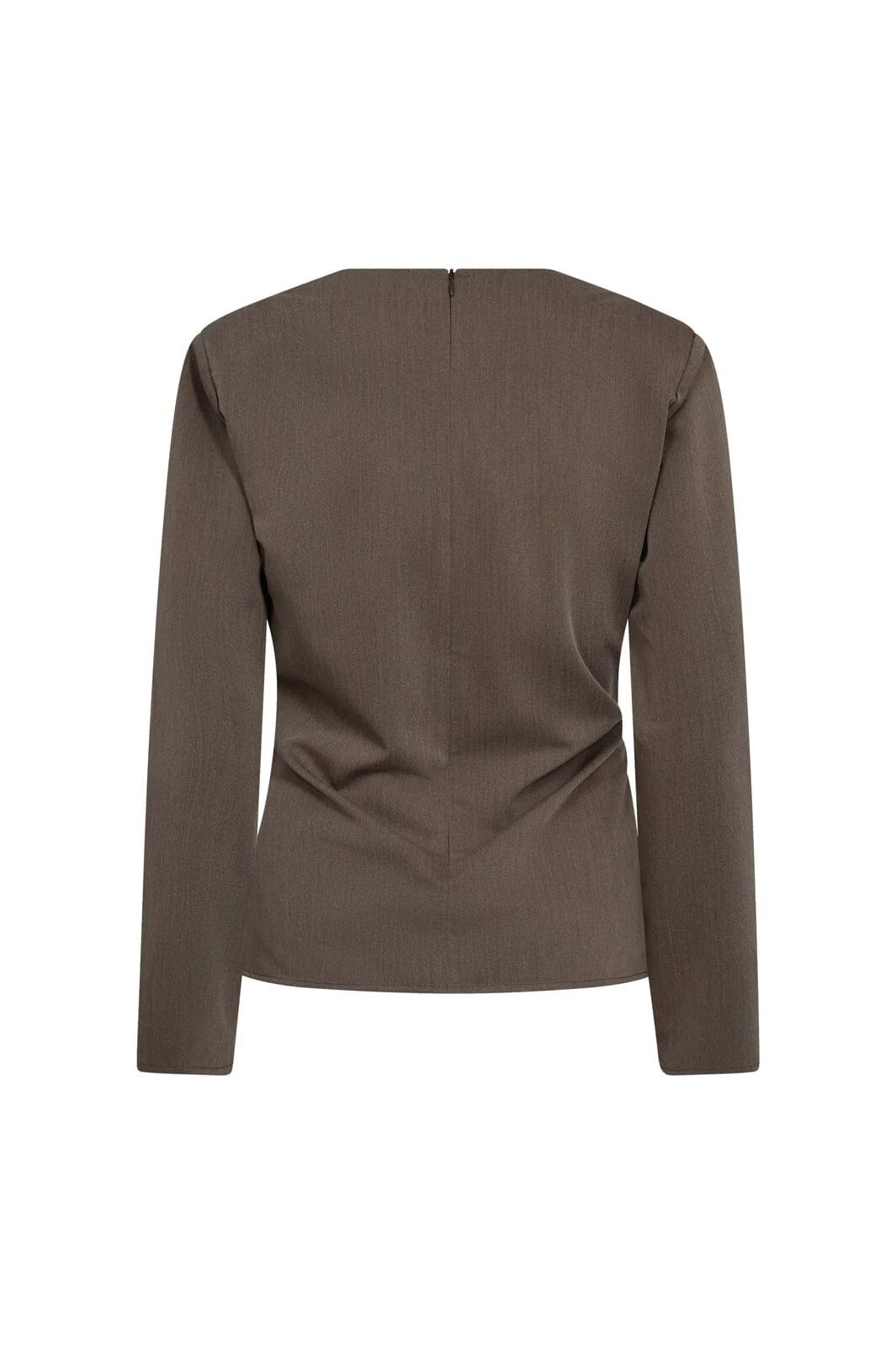 CO´COUTURE TengaCC Pleat Blouse Walnut