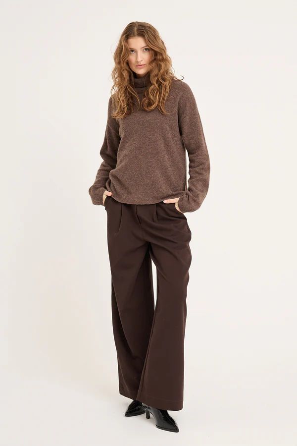 A-VIEW Merino Knit Rollneck Brown