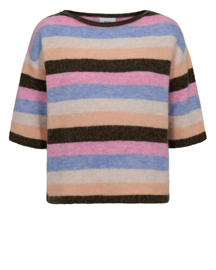 NÜMPH NUriette Stripy SS Pullover Sea Turtle
