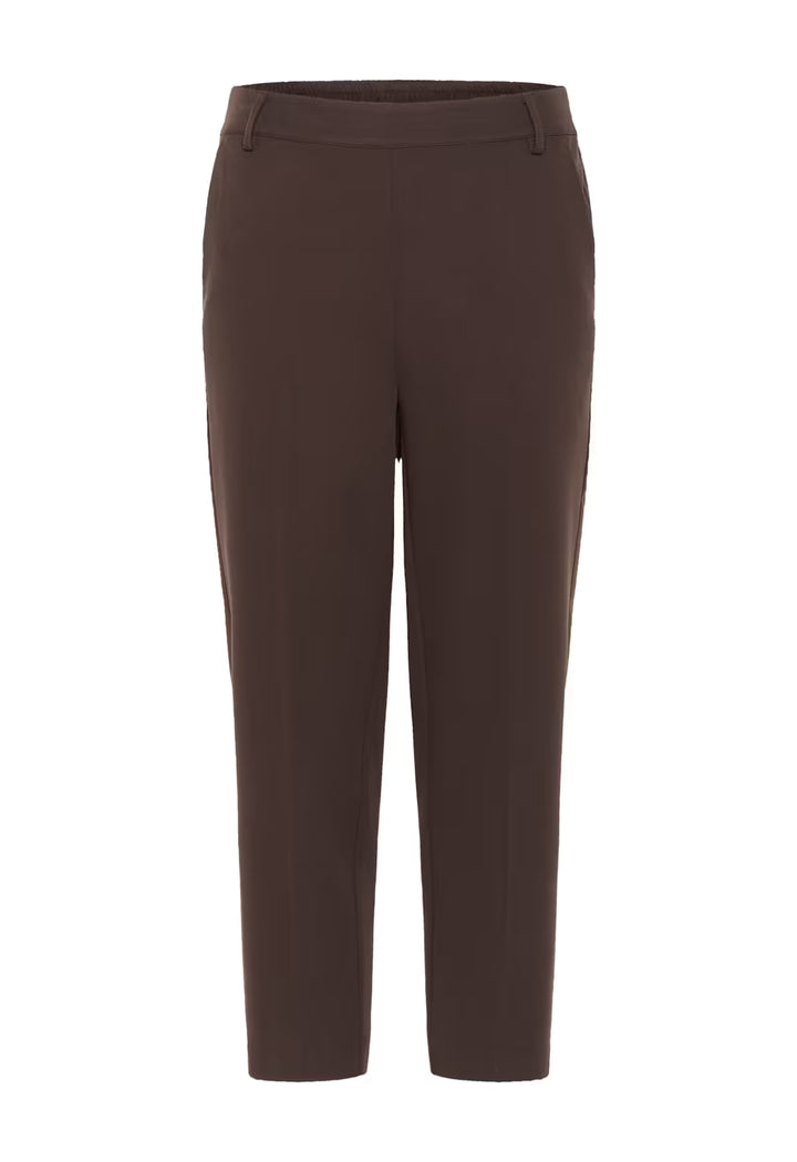 KAFFE KAsakura HW Cropped Pants Black Coffee