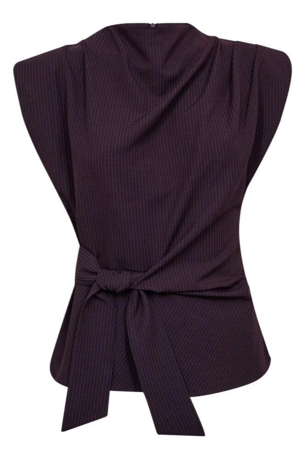 CO´COUTURE NolanCC Pleat Top Plum
