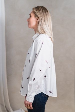 RAUS Maja shirt Emb White