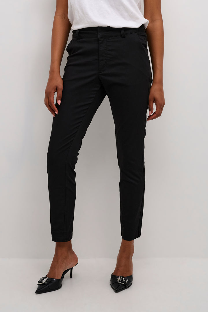 KAFFE KAlea 7/8 Chino Pant Black Deep