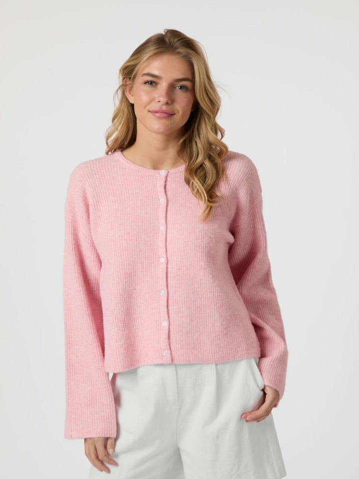 NEO NOIR Vilja Knit Cardigan Pink