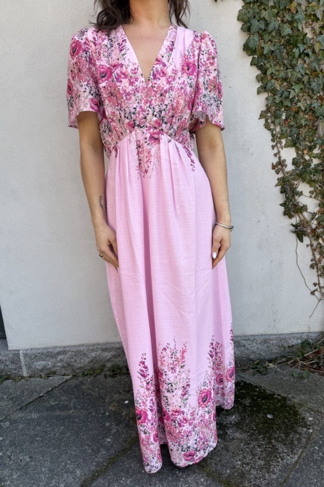 NEO NOIR Serna Flower Dress New Cols Light Pink