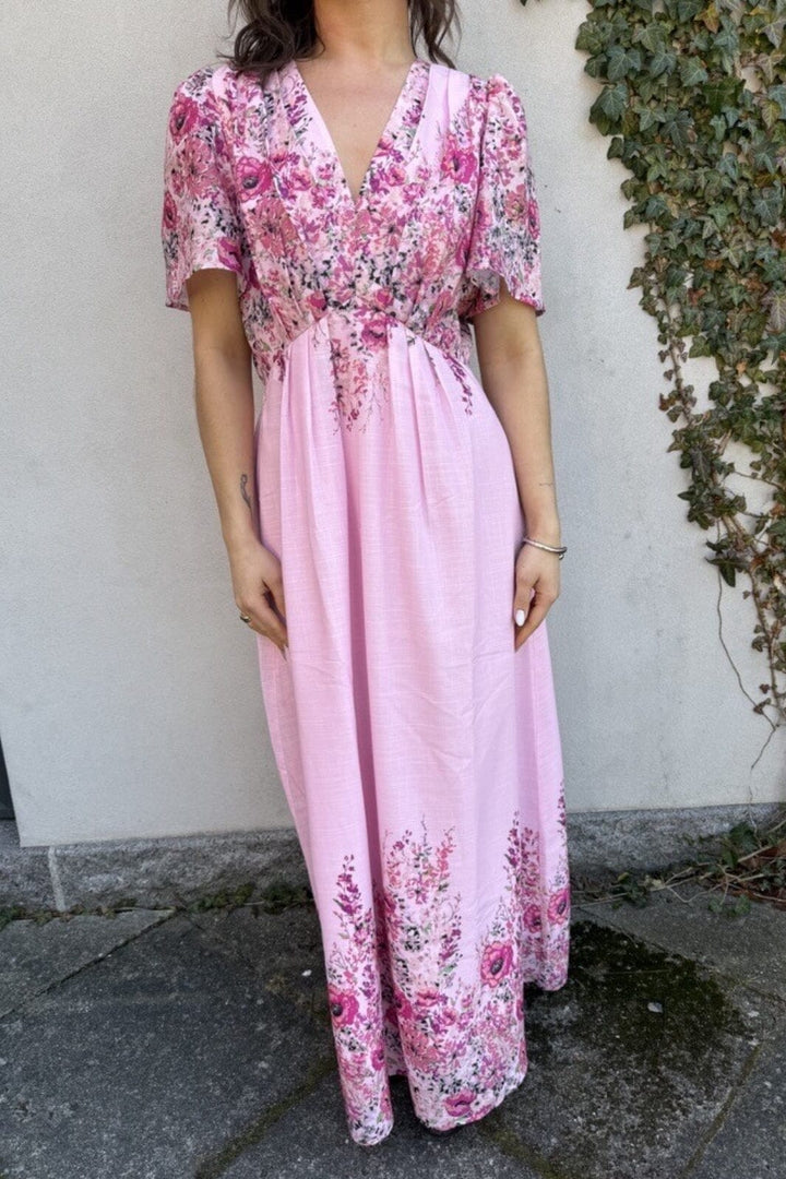 NEO NOIR Serna Flower Dress New Cols Light Pink