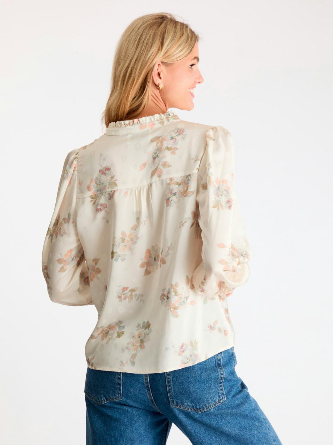 NEO NOIR Massima Soft Blossom Blouse Creme