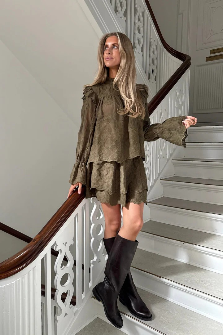 BYIC EllinorIC Lace Shirt Vintage Olive