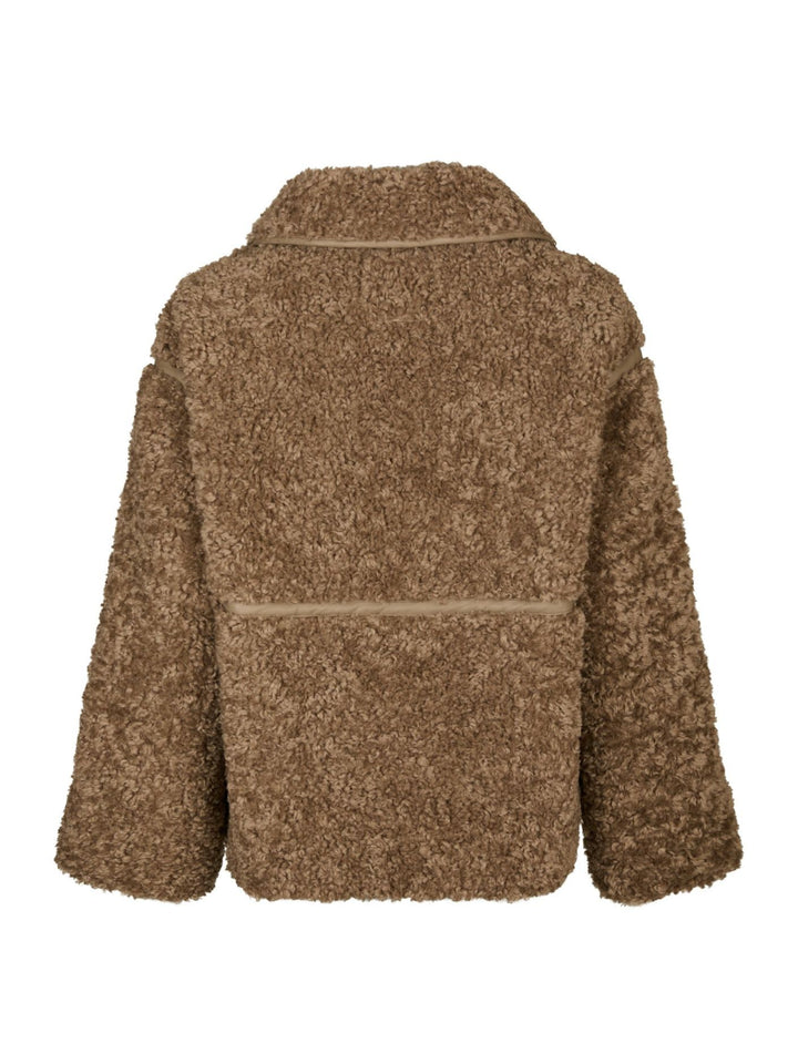 NEO NOIR Castor Faux Jacket Taupe