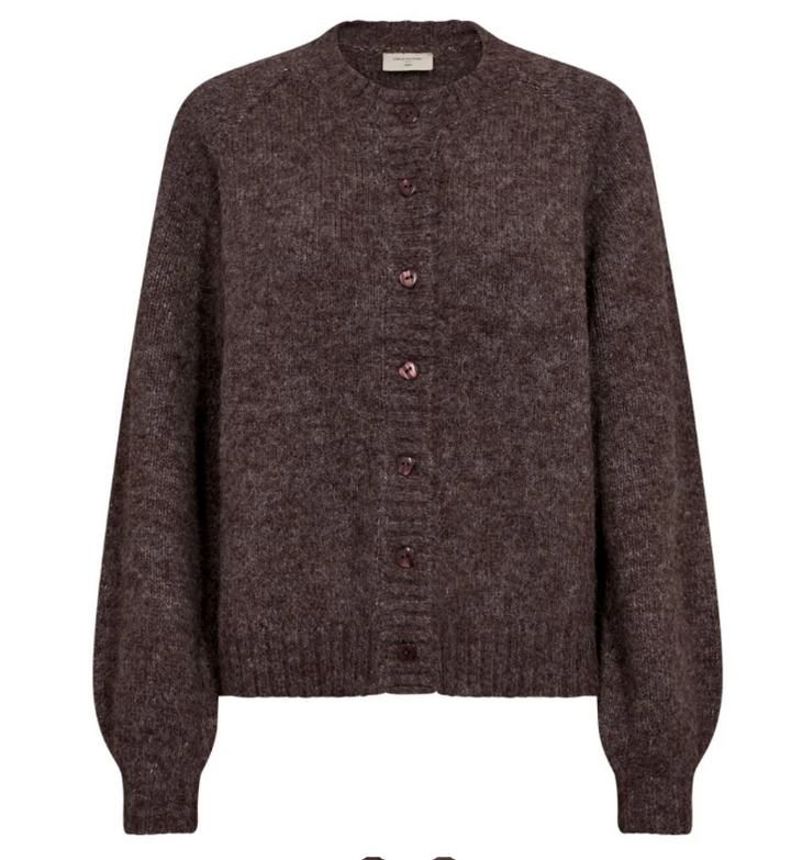 FREEQUENT FQLouisa-Cardigan Coffee Bean Melange