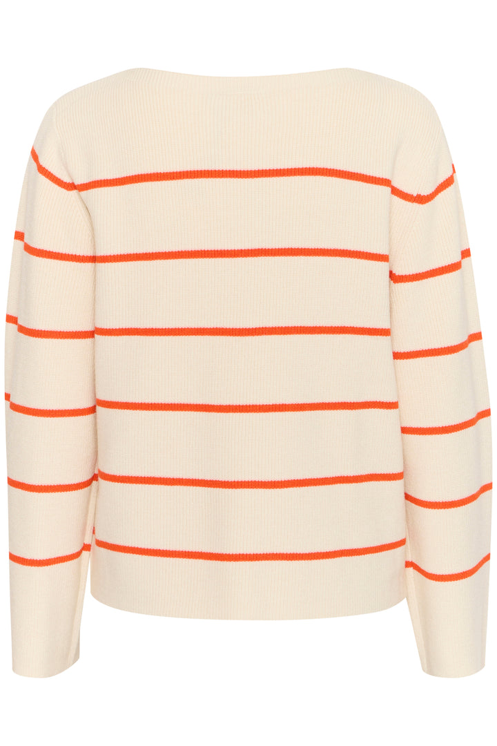 ICHI IHboston LS6 Almond Milk Orange Stripe