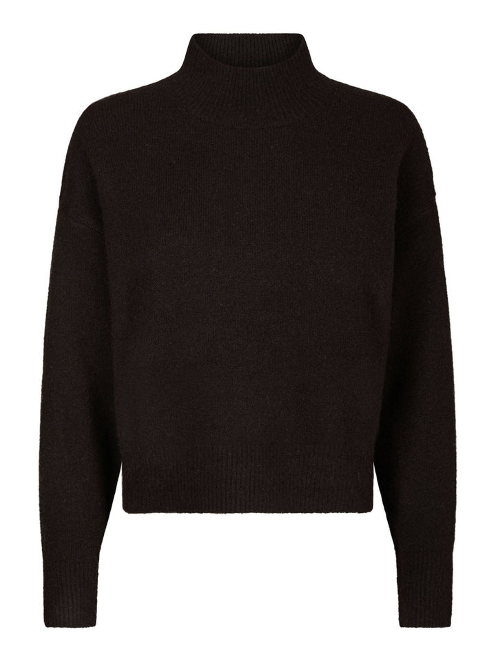 NEO NOIR Paulina Knit Blouse Dark Brown