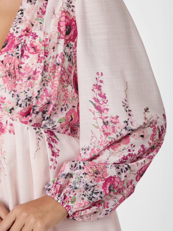 NEO NOIR Silfi Flower Print Dress Rose