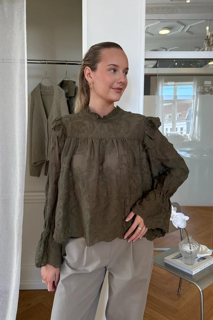 BYIC EllinorIC Lace Shirt Vintage Olive