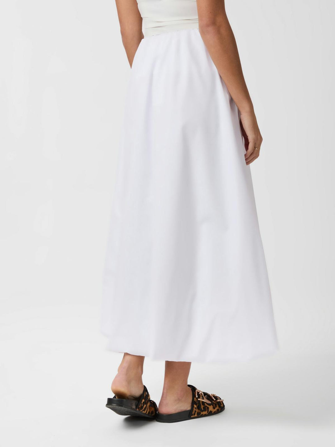 NEO NOIR Ober Long Balloon Skirt White