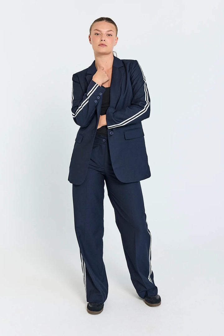 FREEQUENT FQLio-Pants Salut w. Star Off-White