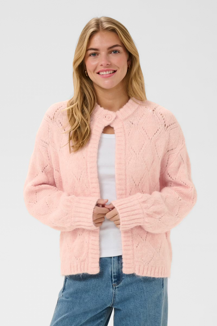 SAINT TROPEZ PavaaniSZ Cardigan Chalk Pink