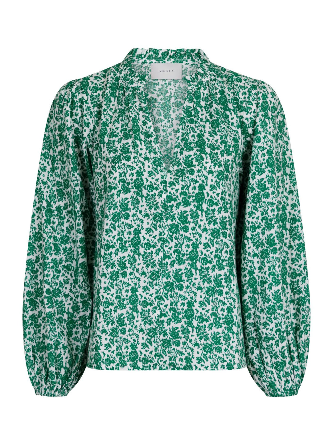 NEO NOIR Anett Ikat Flower Blouse Green